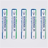 AEROSENSA  Group shot of five Aerosensa tubes (p40).